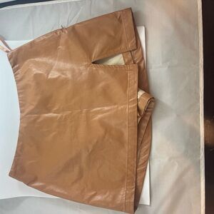 COTTON CADY LA PLEATHER SKIRT